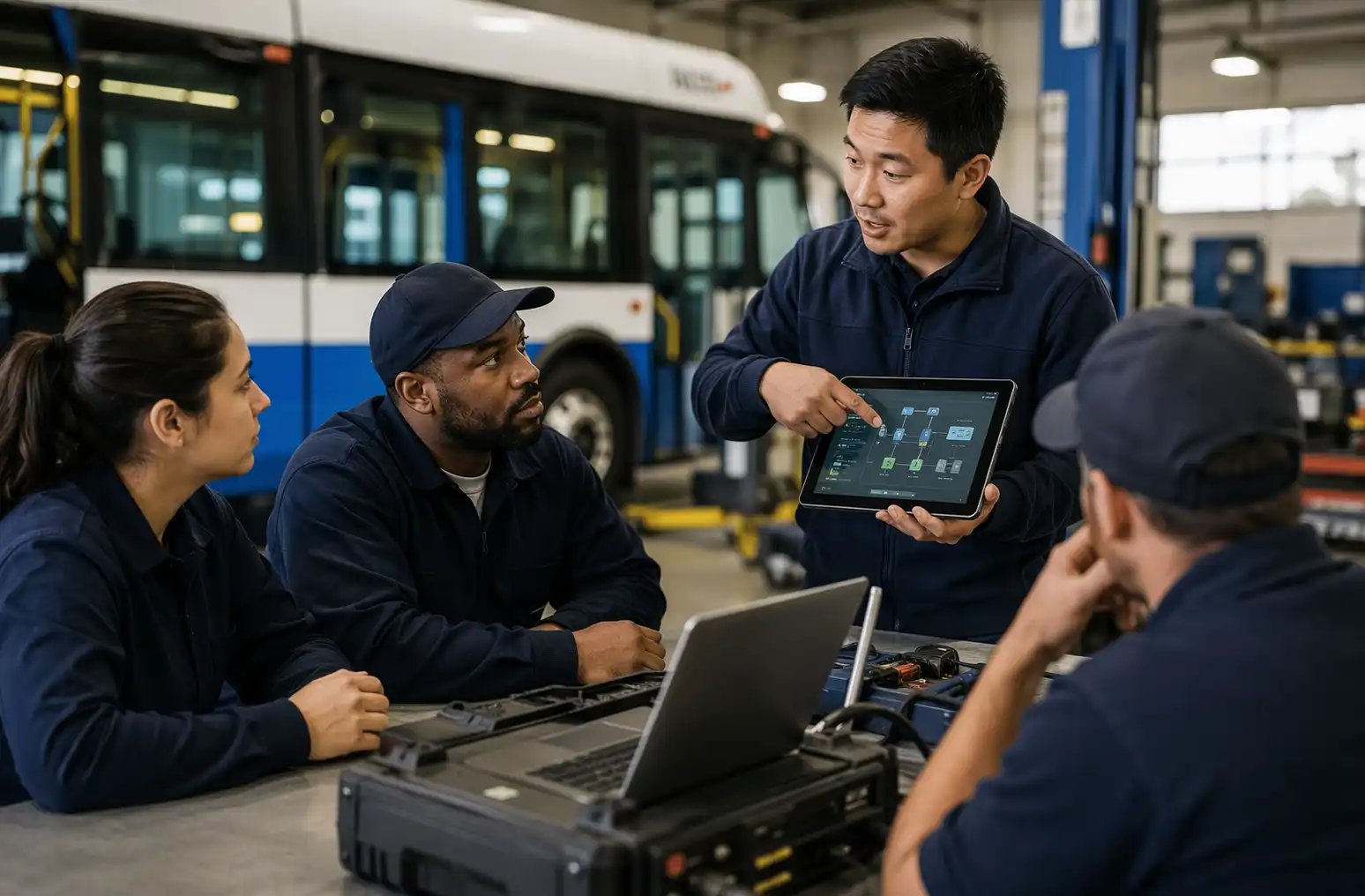 Formazione in sede sulle soluzioni per autobus